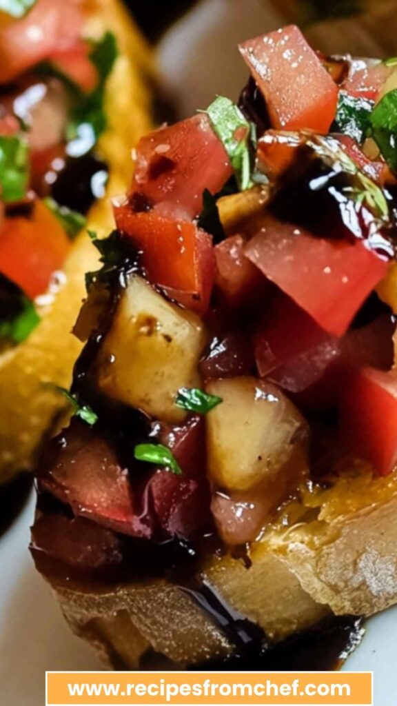 Bruschetta Copycat Recipe with Balsamic Glaze