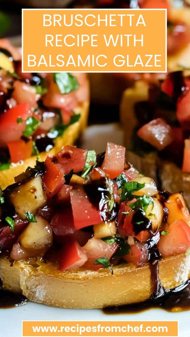Bruschetta Recipe with Balsamic Glaze – Recipes From Chef