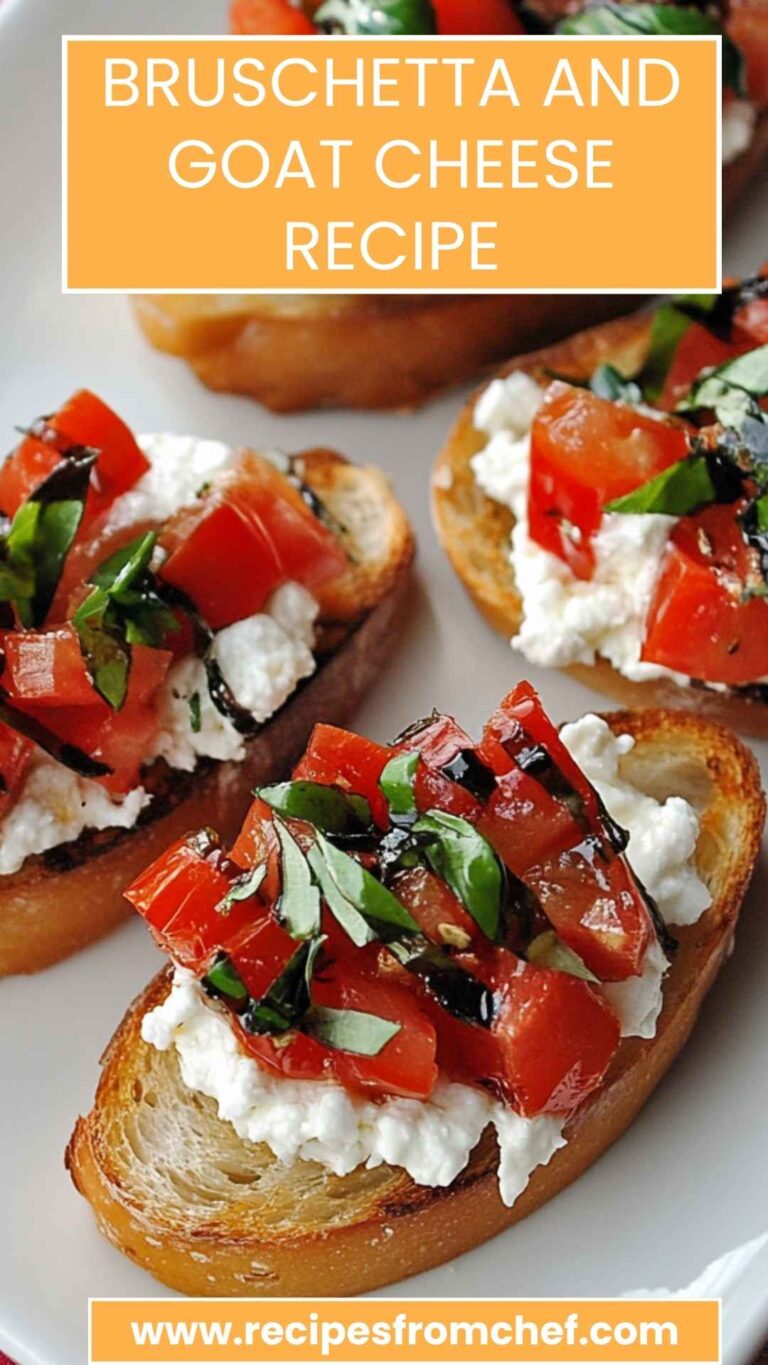 Bruschetta and Goat Cheese Recipe – Recipes From Chef