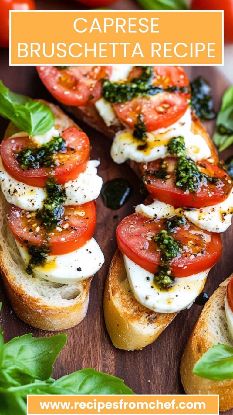 Caprese Bruschetta Recipe – Recipes From Chef