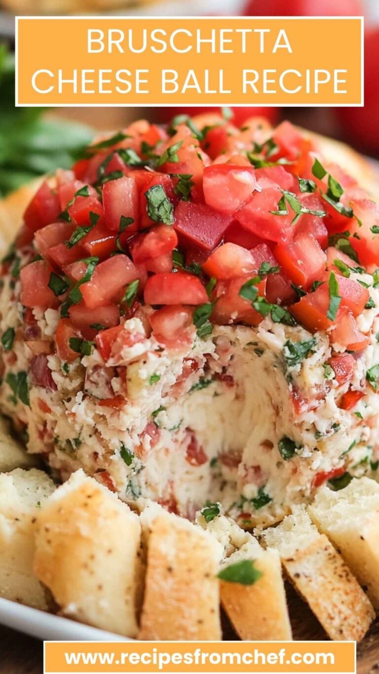 Bruschetta Cheese Ball Recipe – Recipes From Chef
