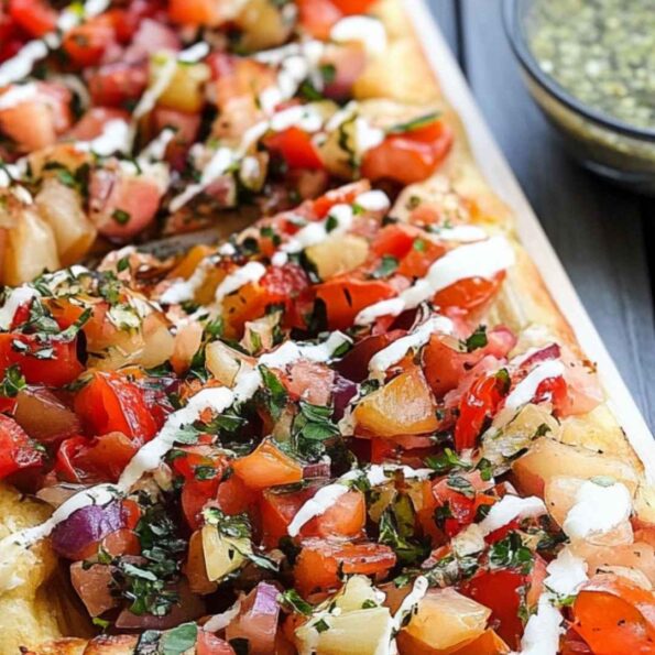 Bruschetta Flatbread Recipe