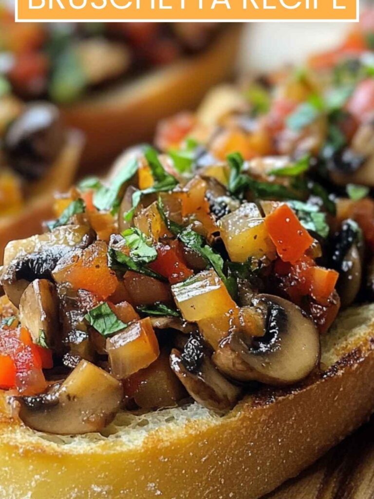 Mushroom Bruschetta Recipe