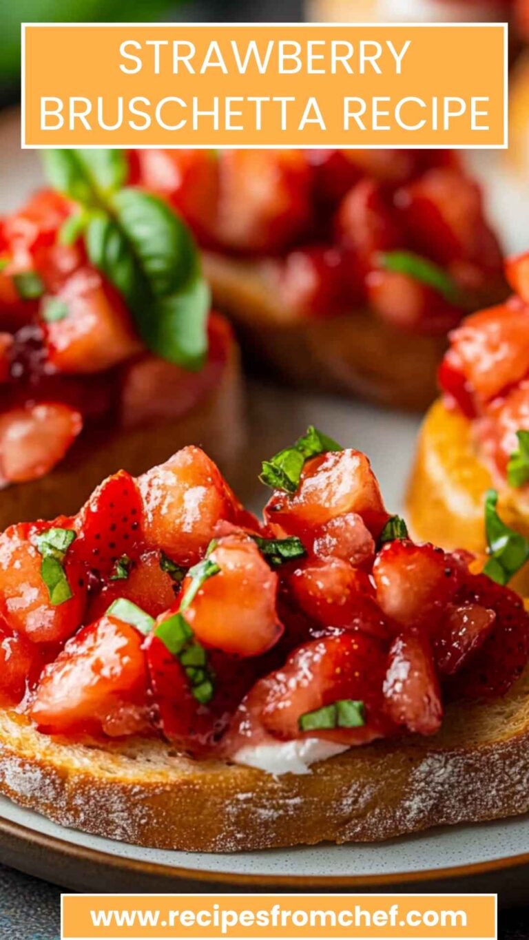 Strawberry Bruschetta Recipe – Recipes From Chef