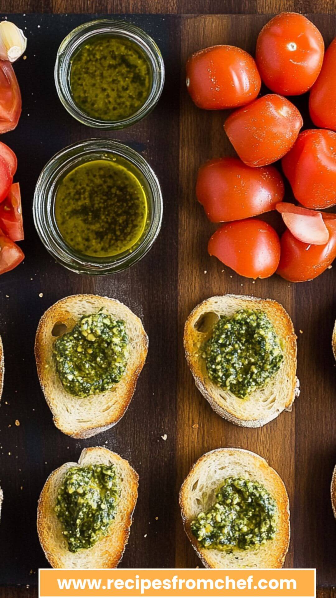 Pesto Bruschetta Copycat Recipe