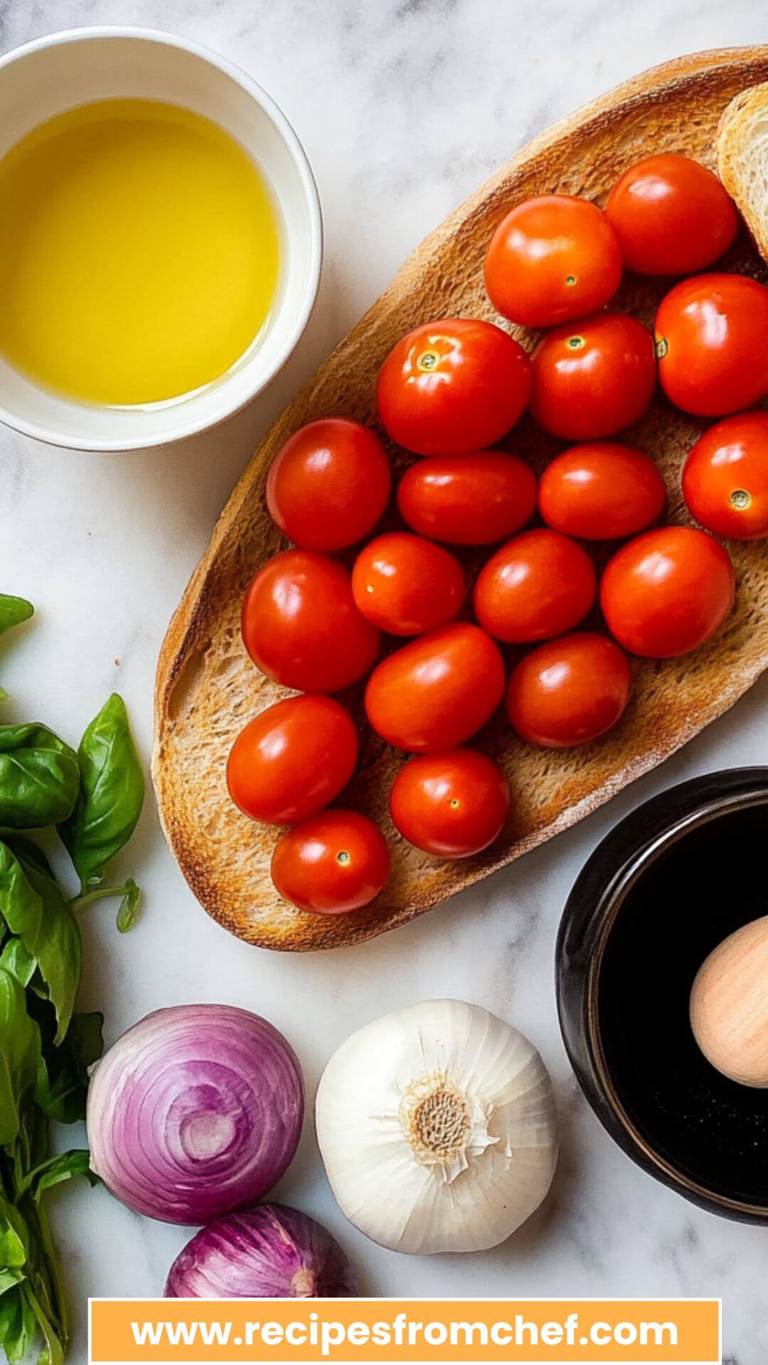 cherry tomato bruschetta copycat recipe