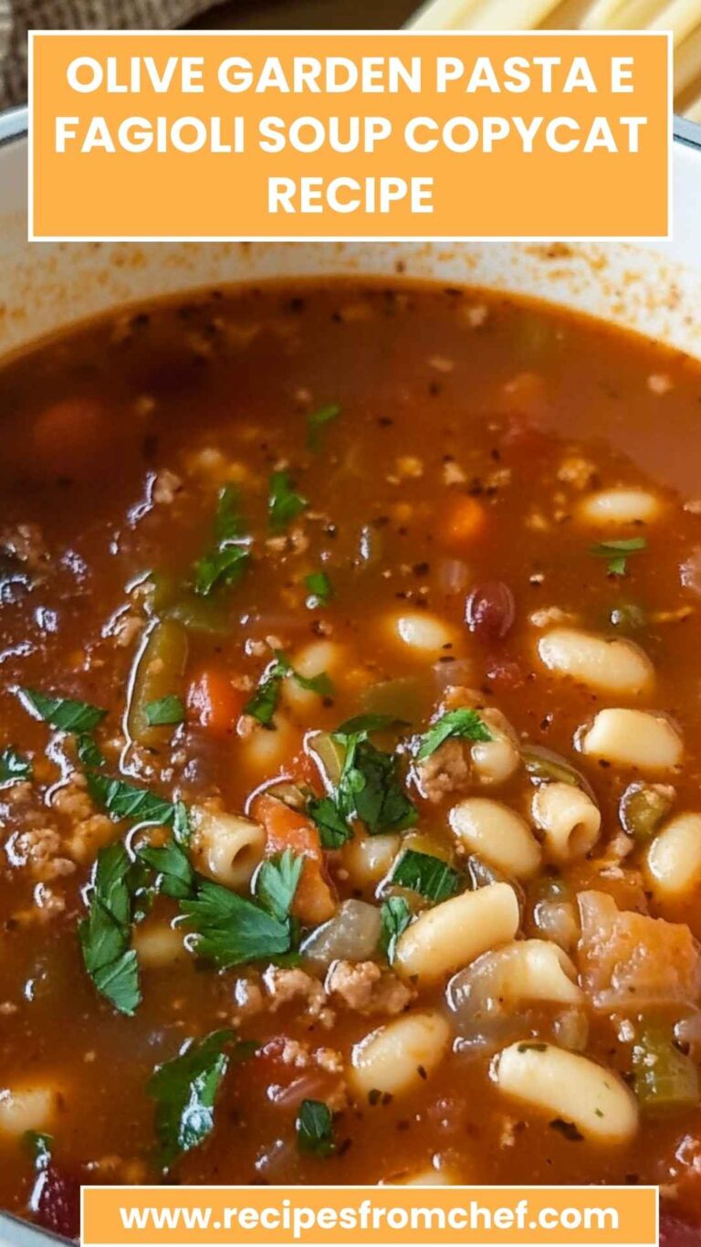 Olive Garden Pasta E Fagioli Soup Copycat Recipe – Recipes From Chef