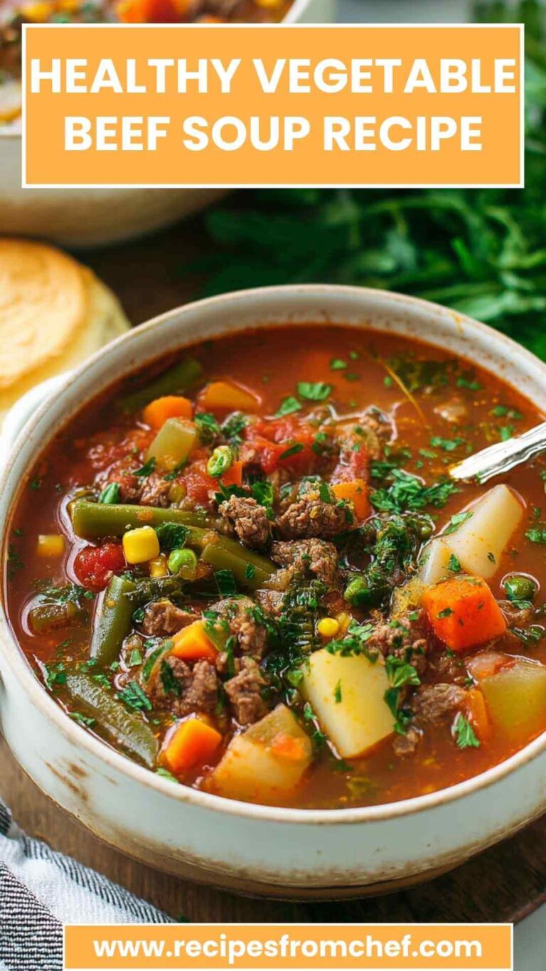 Healthy Vegetable Beef Soup Recipe – Recipes From Chef