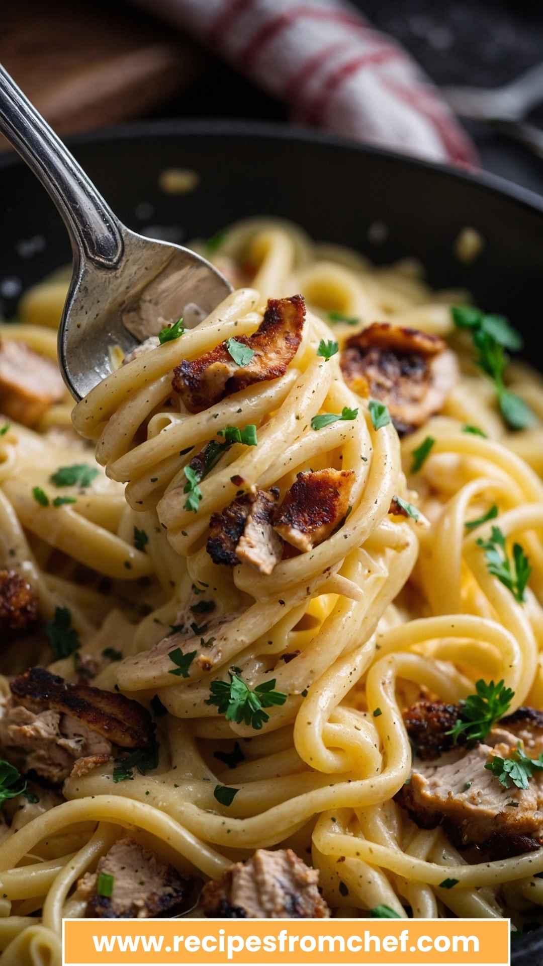 Easy Chicken Pasta Carbonara Copycat Recipe