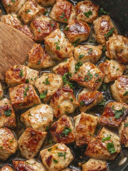 Garlic Butter Chicken Bites Recipe