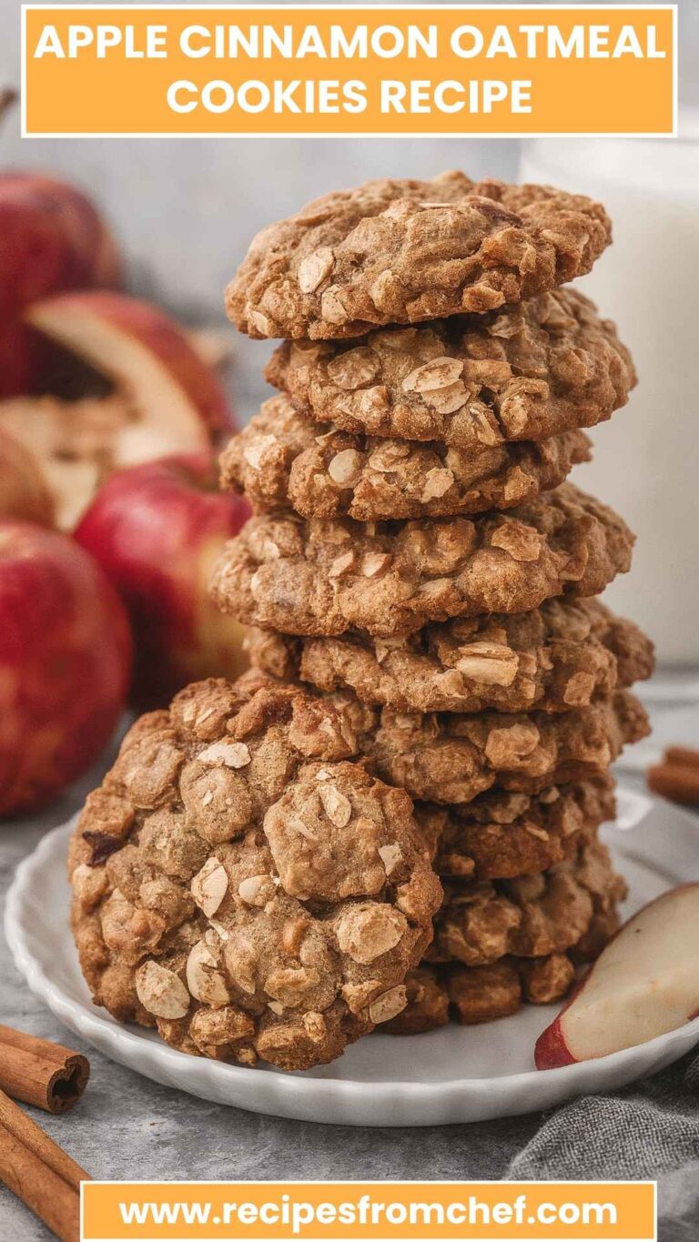 Apple Cinnamon Oatmeal Cookies Recipe – Recipes From Chef