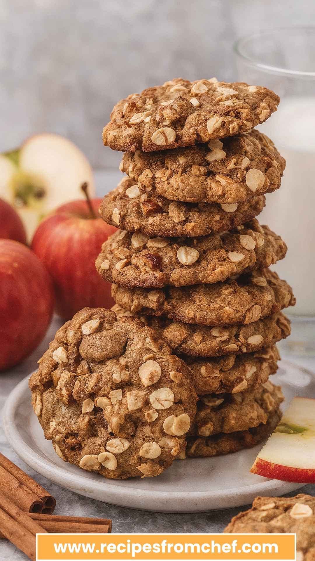 Best Apple Cinnamon Oatmeal Cookies Recipe Best Apple Cinnamon Oatmeal Cookies Recipe