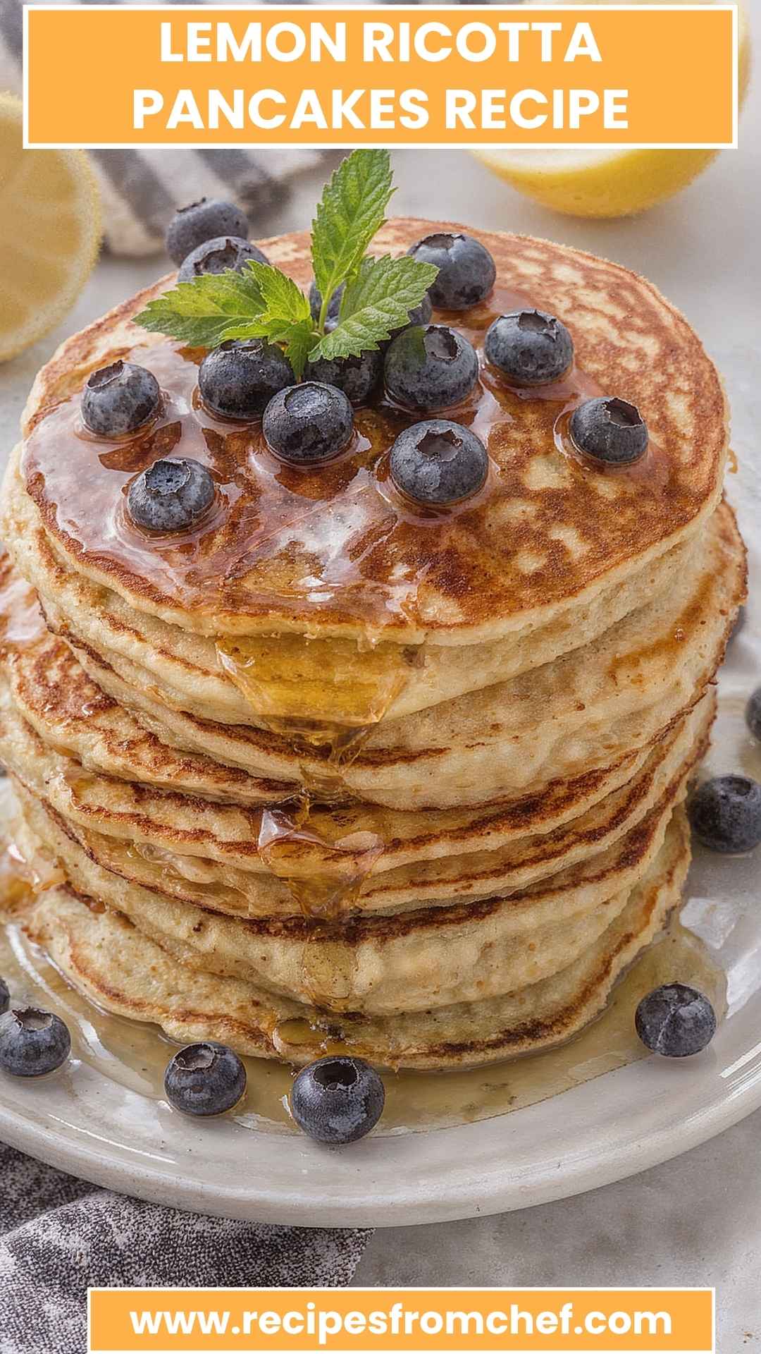 Lemon Ricotta Pancakes Recipe Lemon Ricotta Pancakes Recipe