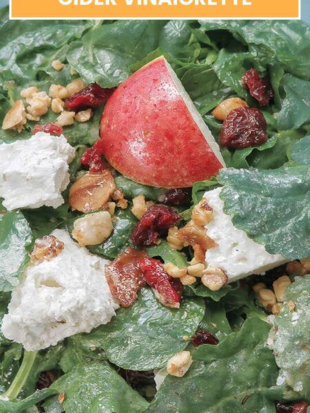 Apple Cranberry Pecan Spinach Salad Maple Cider Vinaigrette