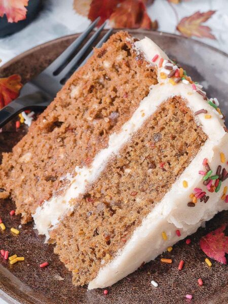 Autumn Spice Cake With Cream Cheese Frosting