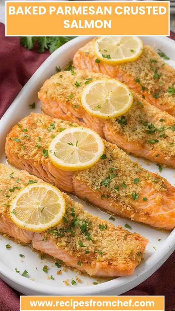 Baked Parmesan Crusted Salmon