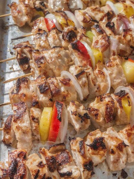 Hawaiian Chicken Kebabs