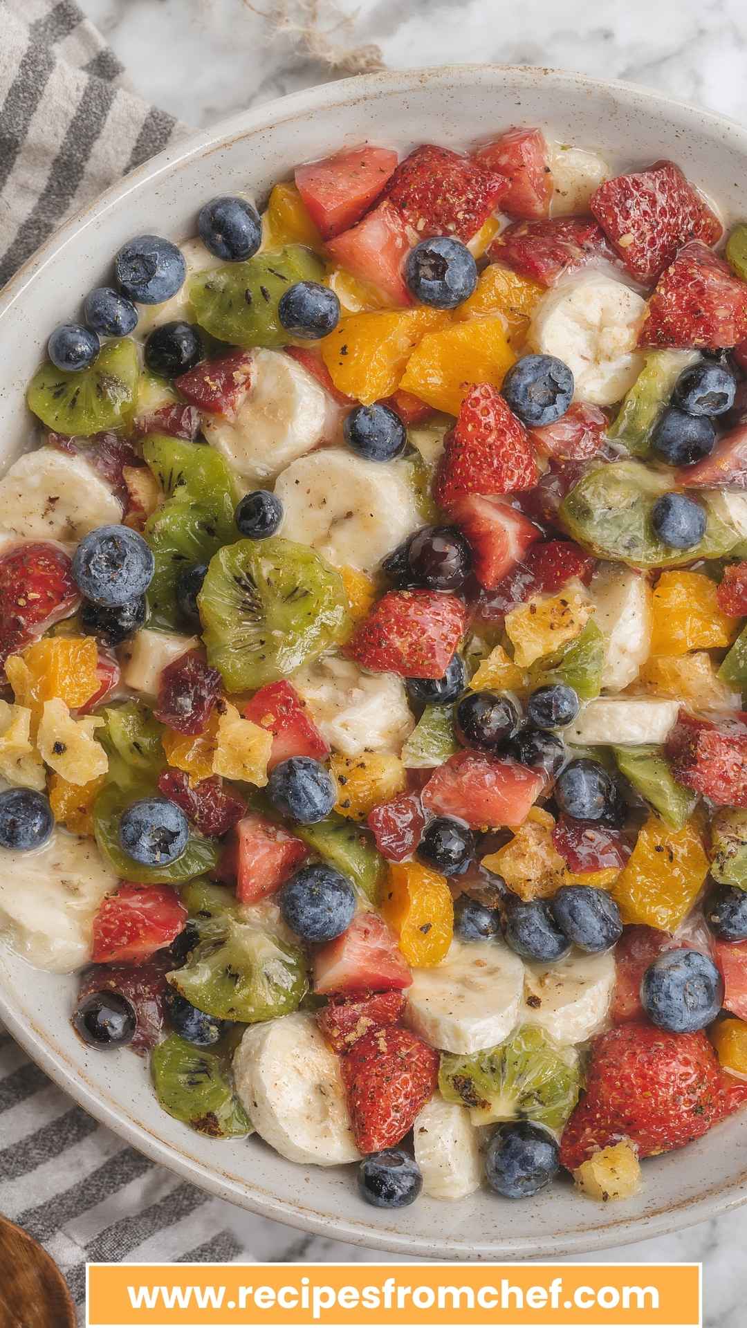 How to Make Honey Lime Rainbow Fruit Salad