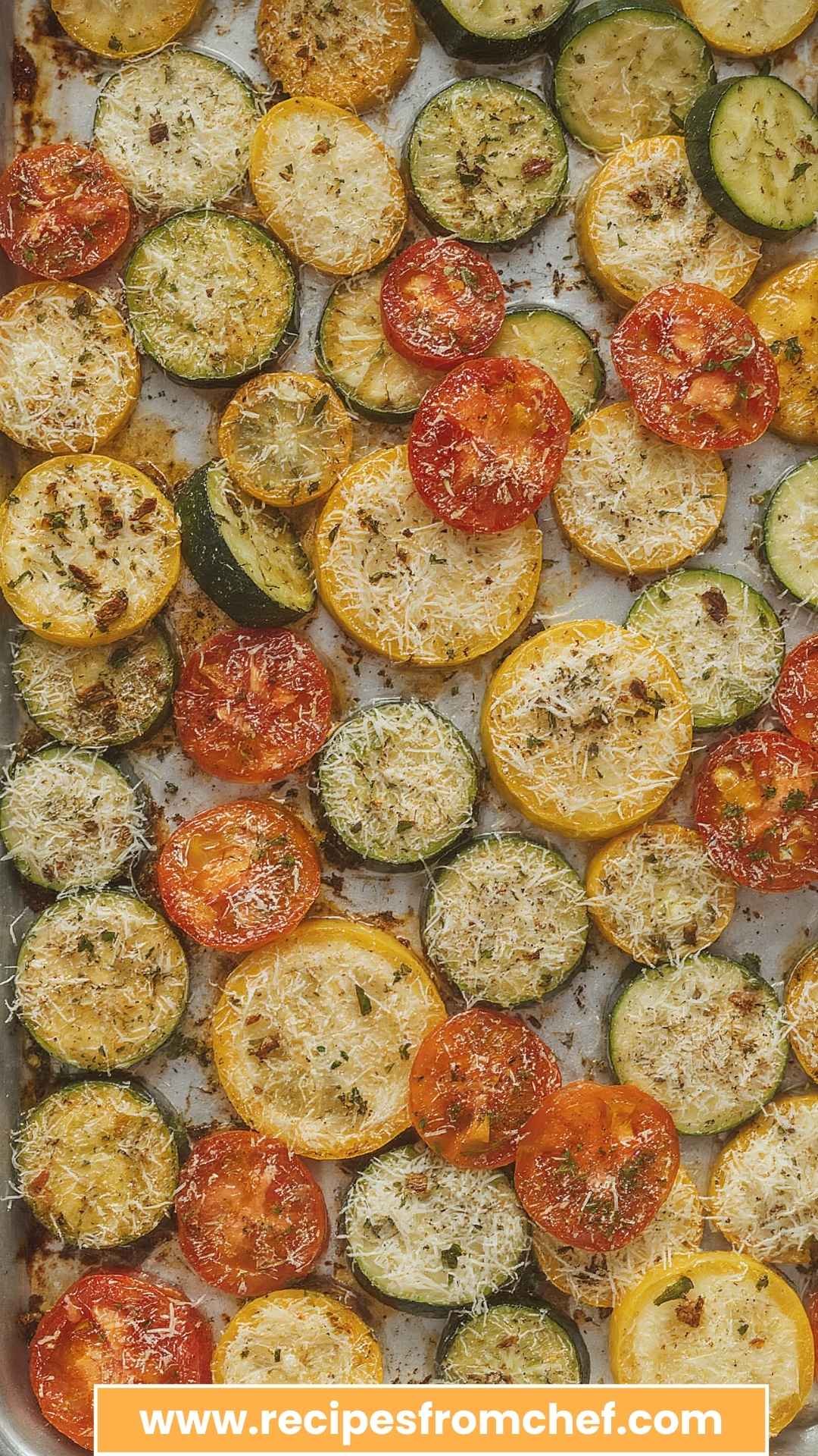 Best Roasted Garlic Parmesan Zucchini Squash and Tomatoes