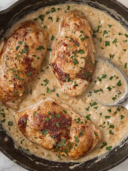 Chicken in White Wine Sauce