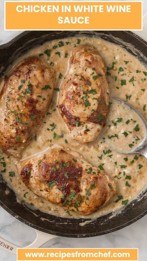 Chicken in White Wine Sauce
