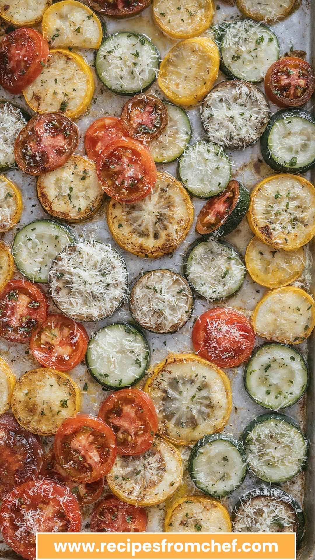 How to Make Roasted Garlic Parmesan Zucchini Squash and Tomatoes
