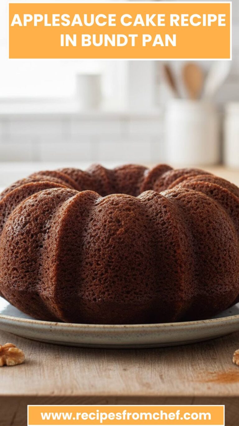 Applesauce Cake Recipe In Bundt Pan – Recipes From Chef