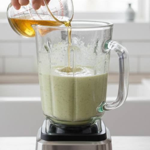 Step 6: Slowly Add Oil