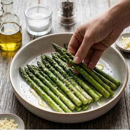 Step 3: Season the Asparagus