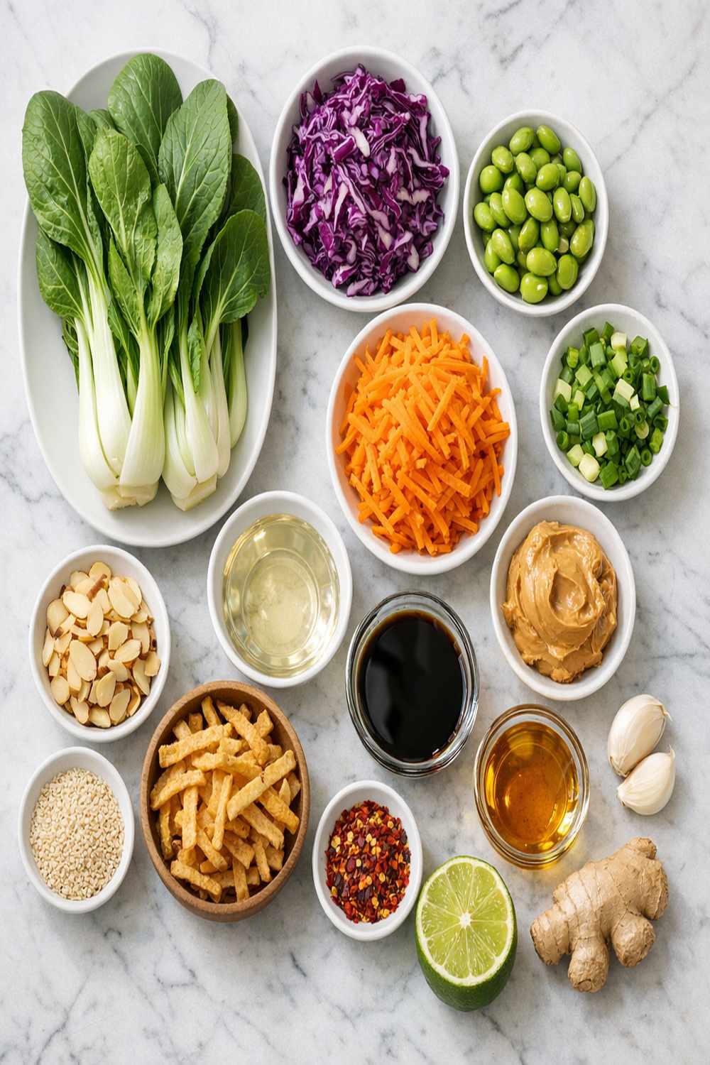 Bok Choy Salad Recipe ingredients