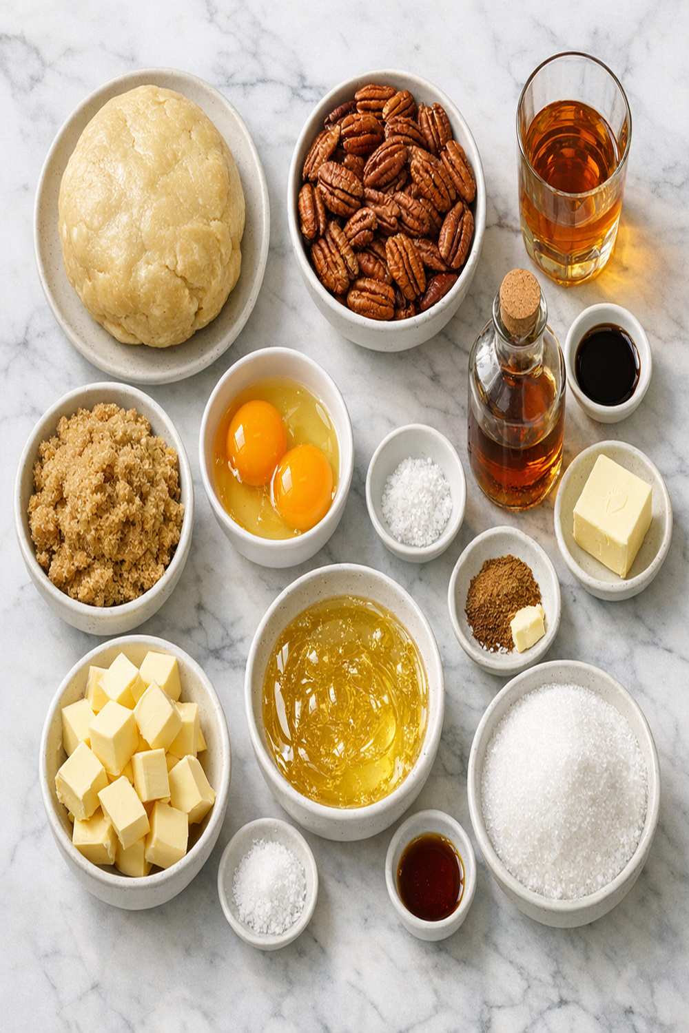 Bourbon Pecan Pie Recipe ingredients