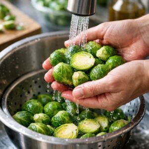 Brussels Sprouts Pancetta Recipe Keto Vegan Glutenfree step 1