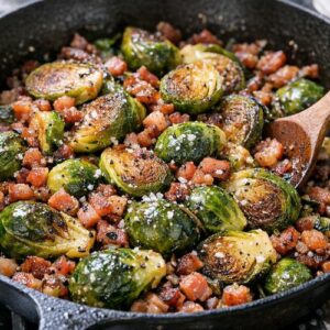 Brussels Sprouts Pancetta Recipe Keto Vegan Glutenfree step 5