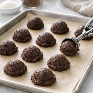 Cacao Cookie Recipe Fudgy step 6