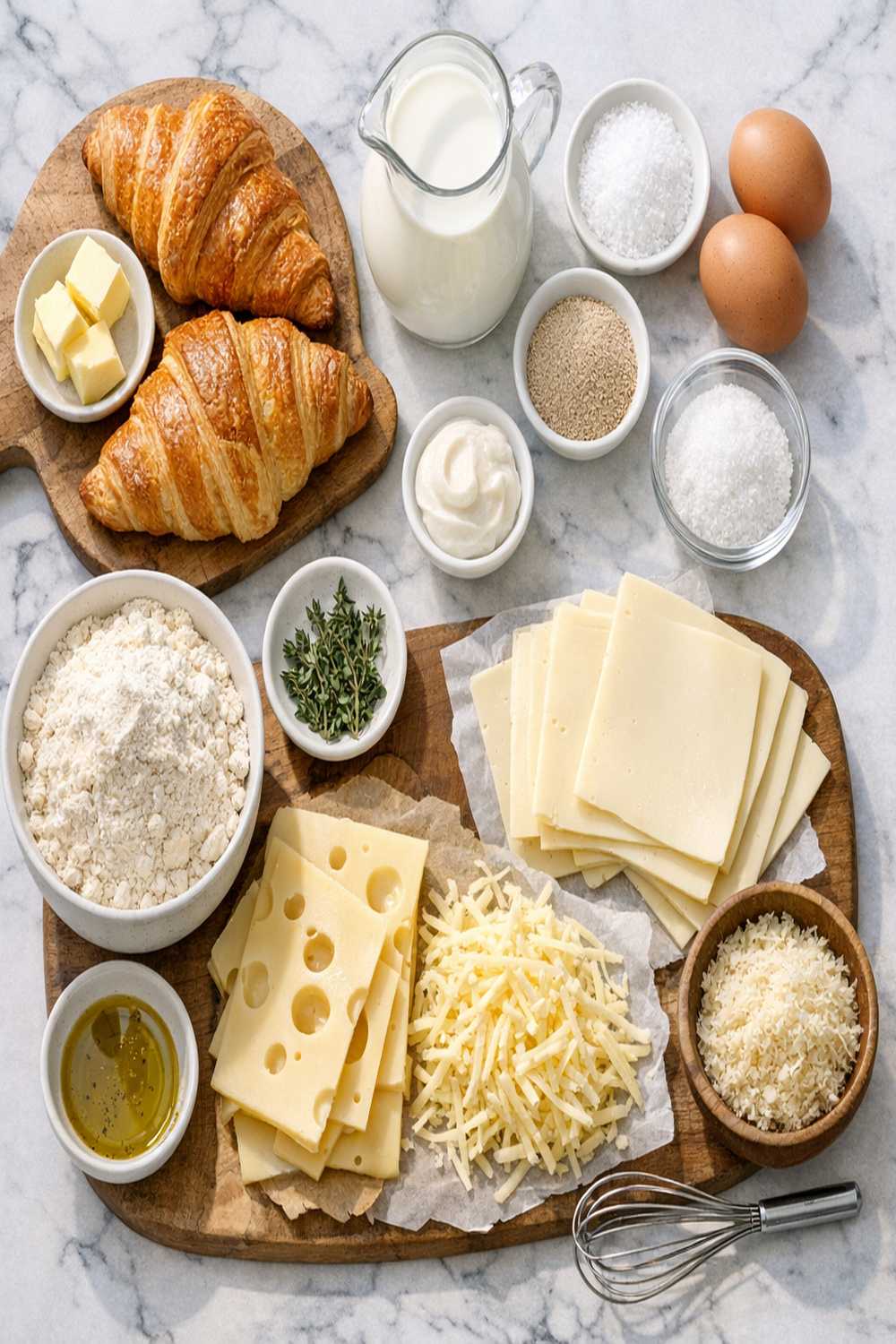 Cheese Croissant Recipe ingredients