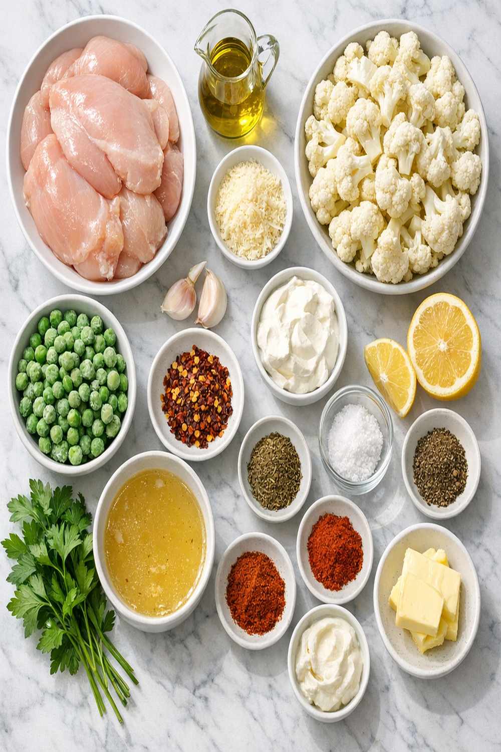 Chicken And Cauliflower Recipe ingredients