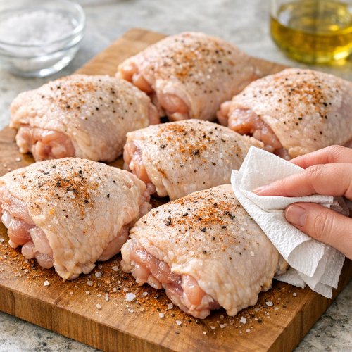 Step 2: Pat Your Chicken Dry and Season Generously