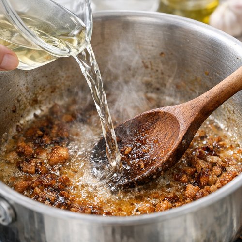 Step 6: Deglaze and Build the Sauce