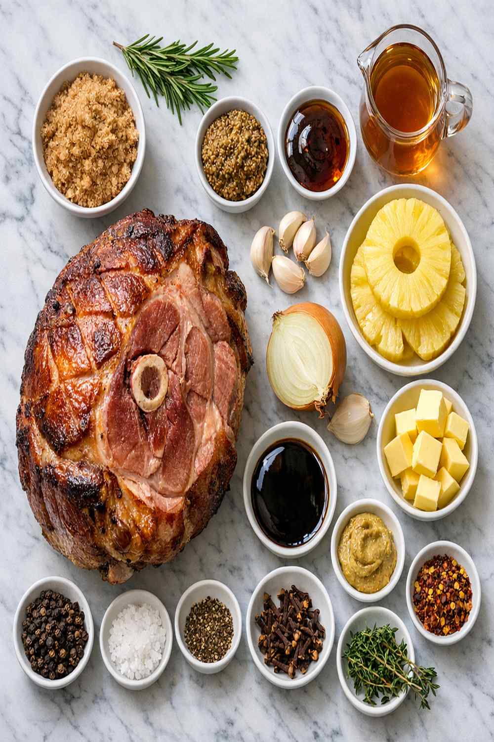 Bone-In Cooked Ham Recipe ingredients